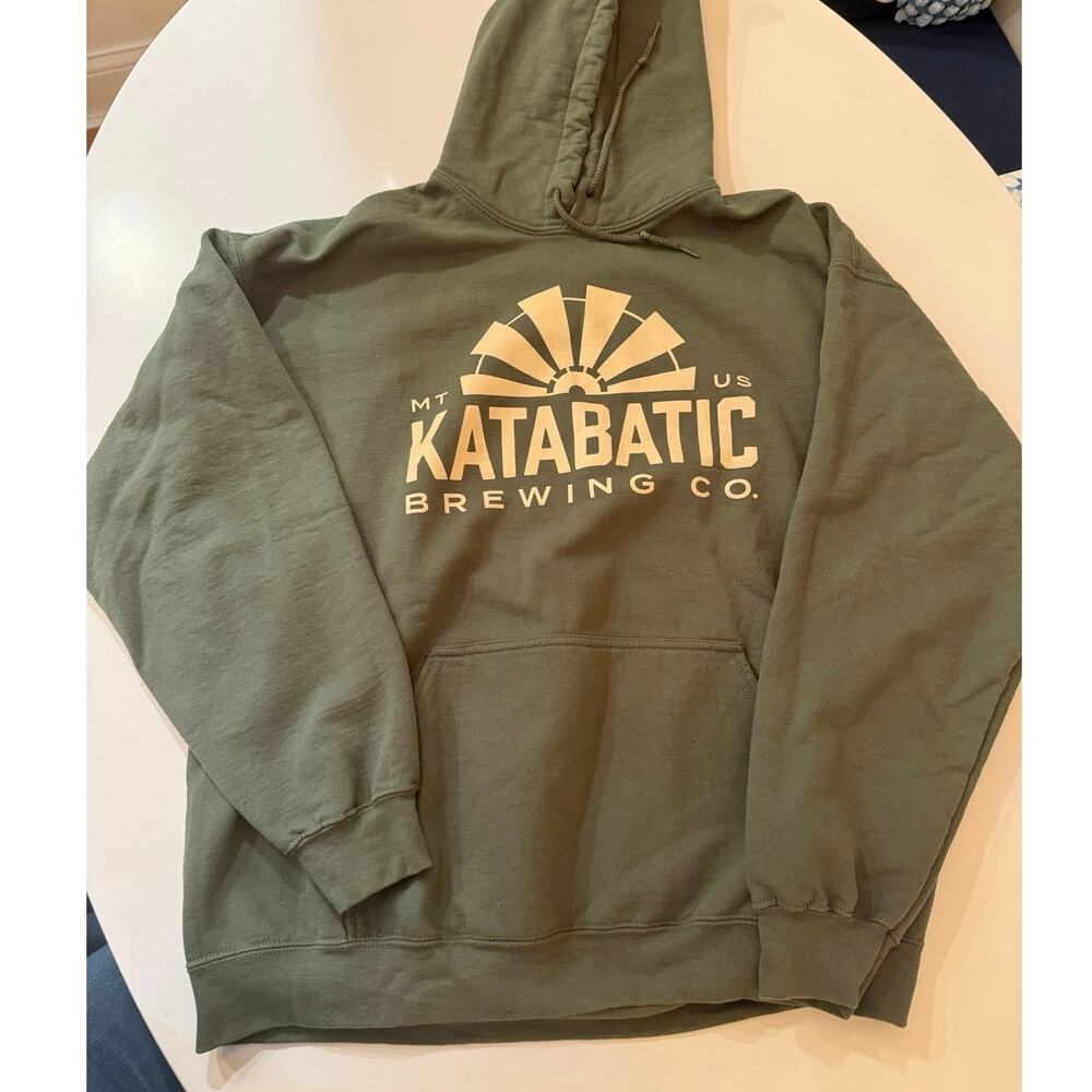 Katabatic Brewing Company Livingston, Montana Green Hoodie XL